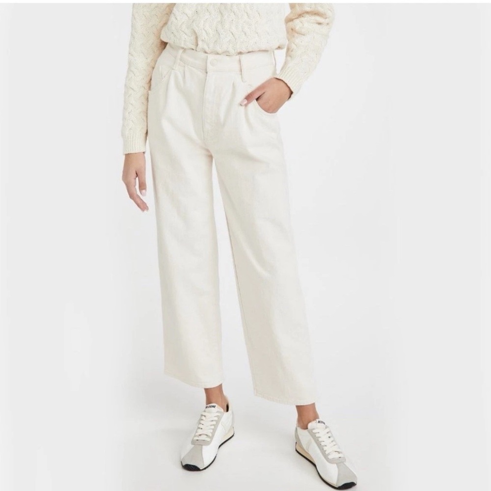 MOTHER Denim Cropped The Greaser Ankle Stayin’ Alive Cotton Denim Jeans SZ 25